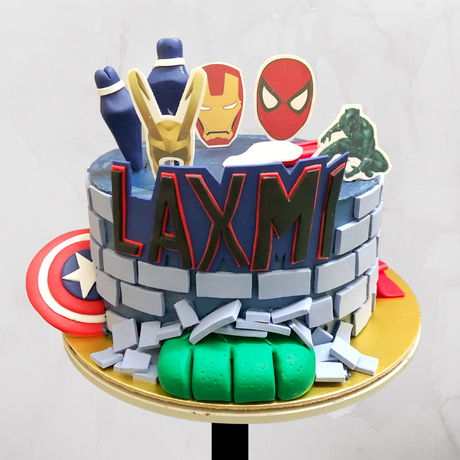 Smash! Superhero Wall Cake